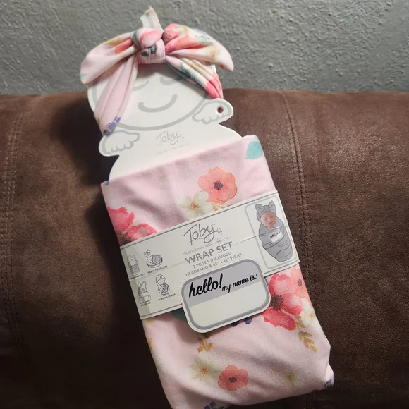 Floral Pink Wrap Set for Kids - Picture 1 of 4
